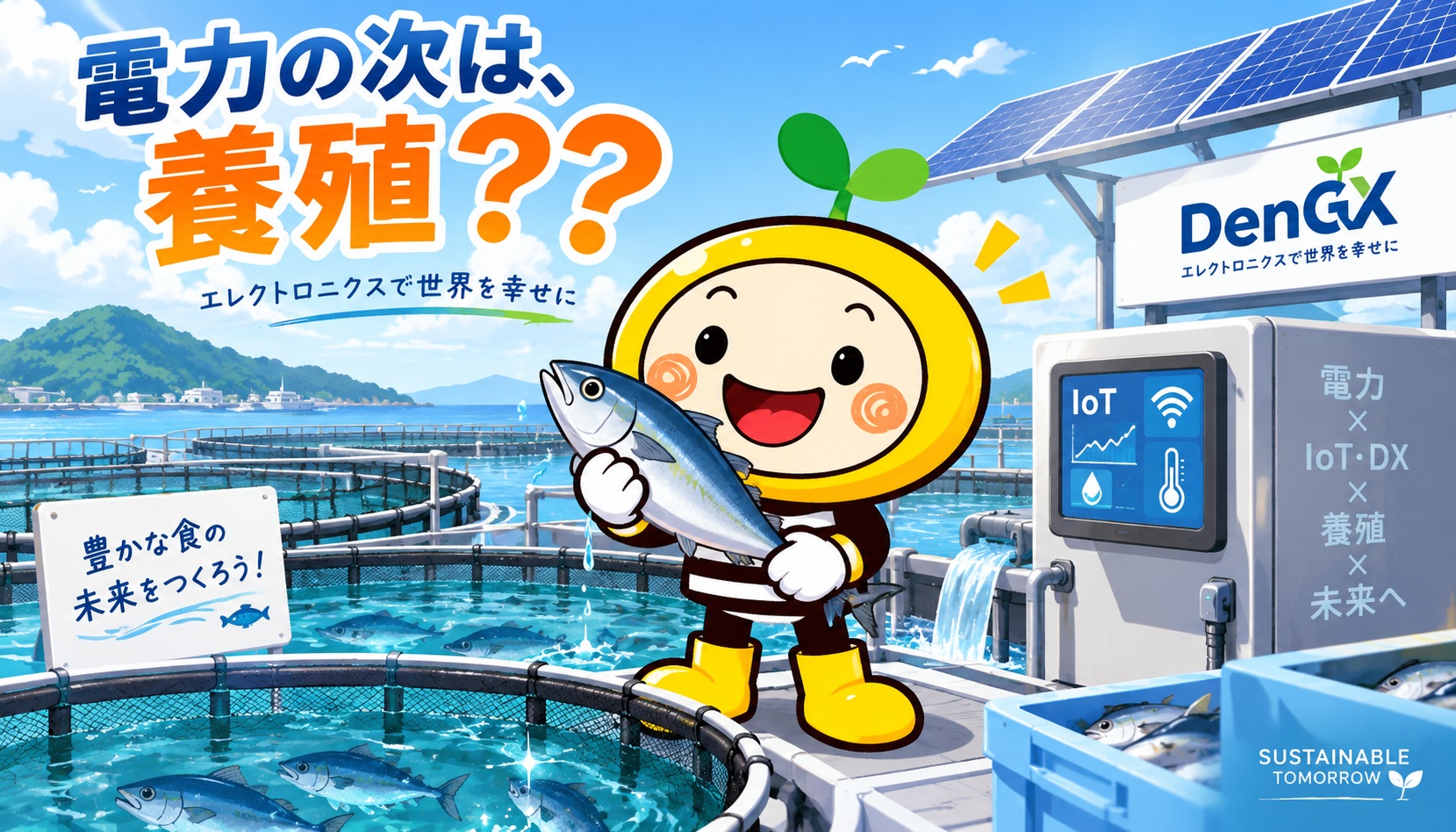 電力の次は、養殖??